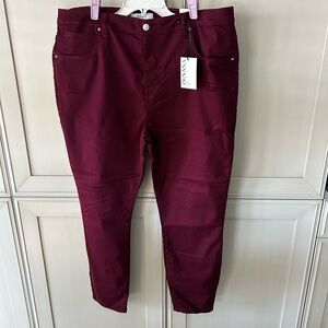 Zenana Outfitters Burgundy Pants